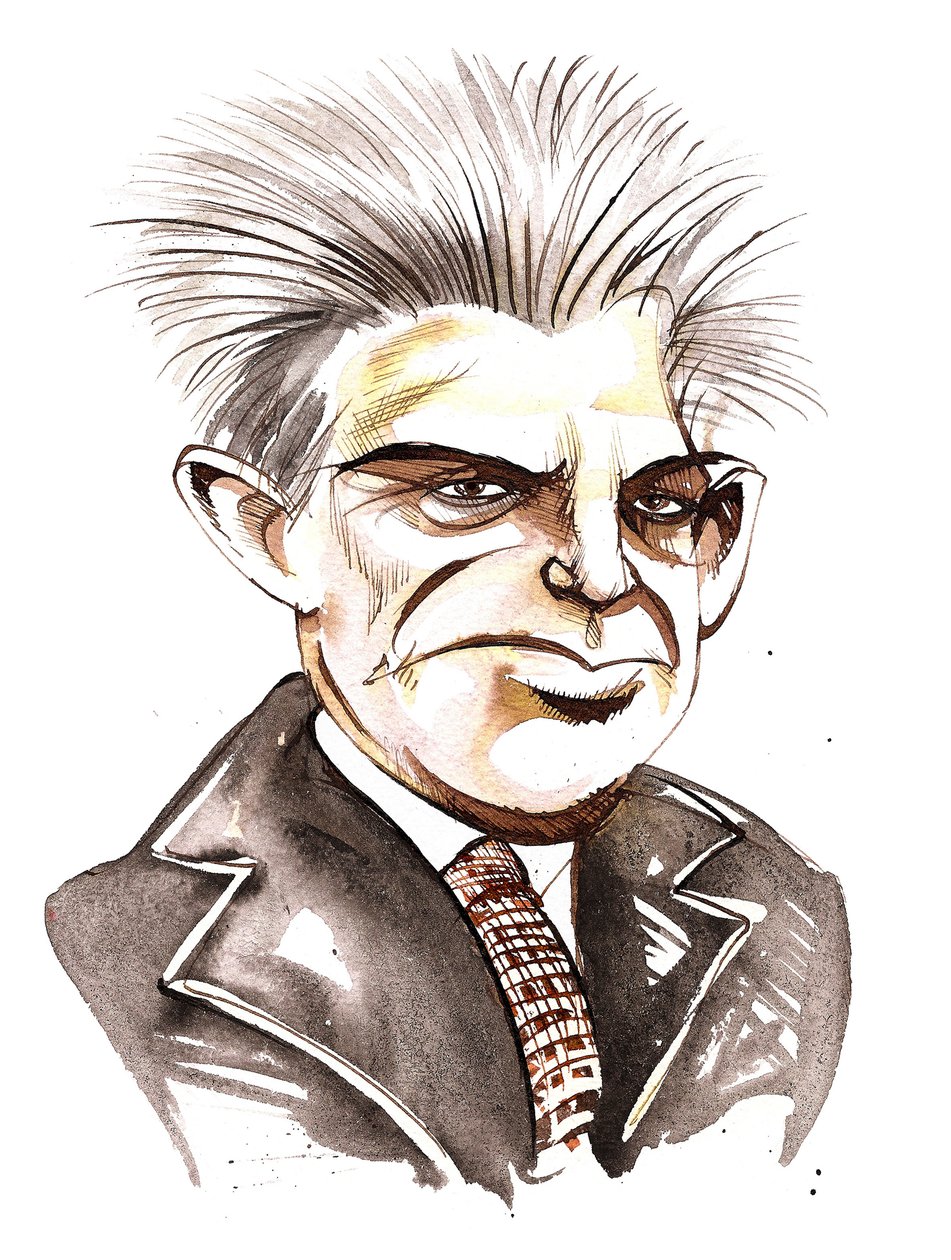 Carl Nielsen, Karikatur von Neale Osborne