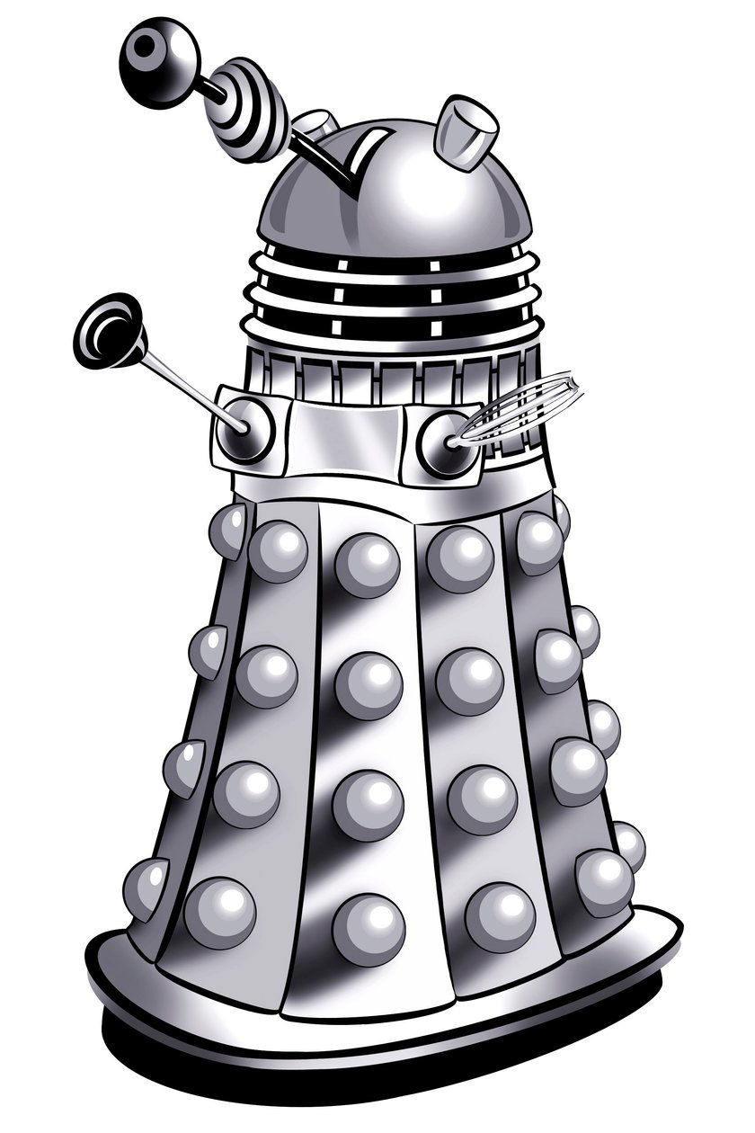 Dalek - Cartoon-Illustration von Neale Osborne
