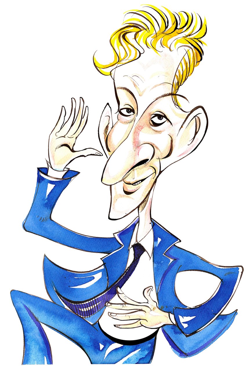 Danny Kaye - Karikatur von Neale Osborne