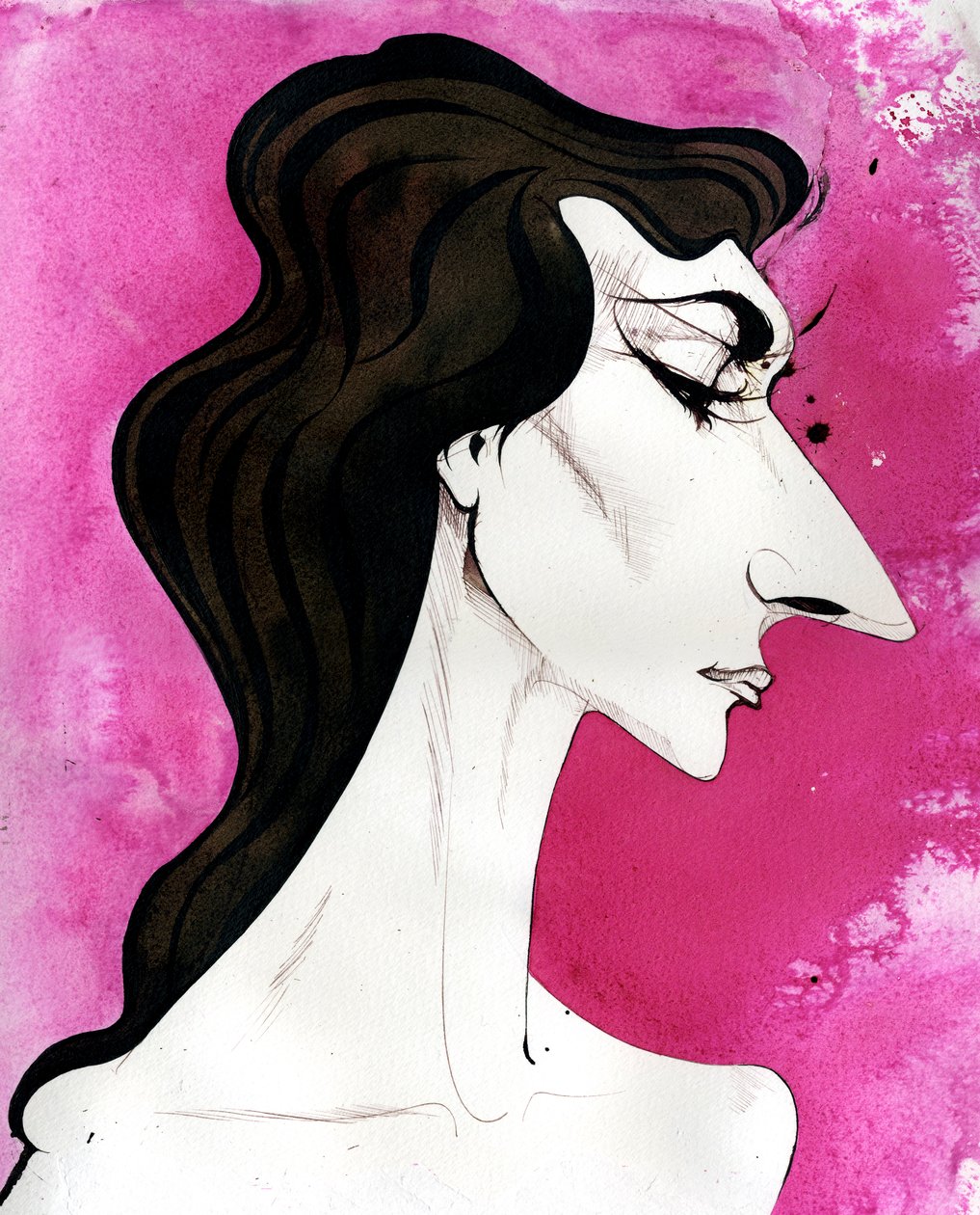 Maria Callas, Karikatur von Neale Osborne