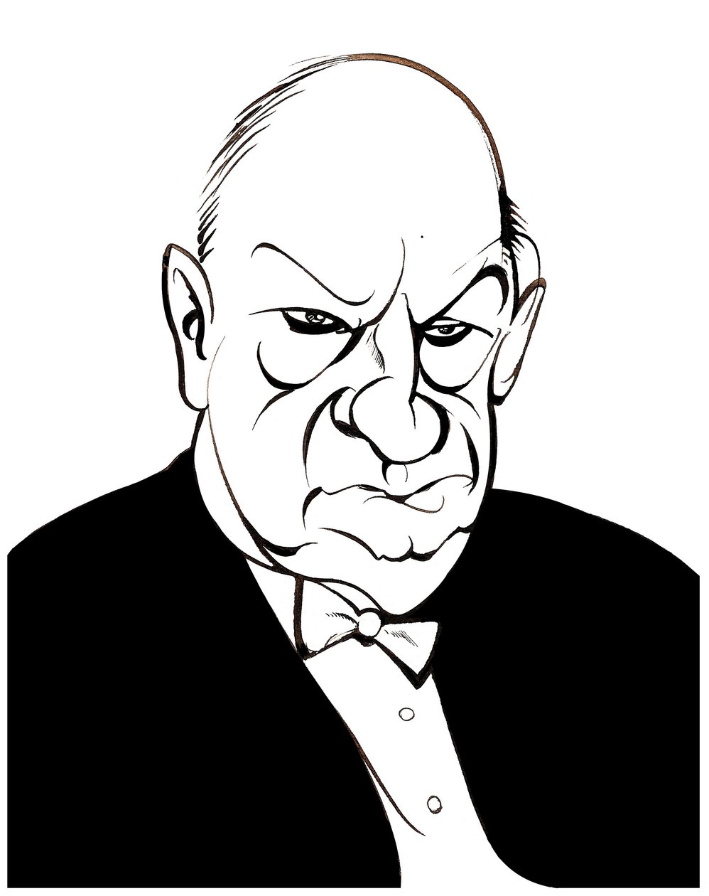 Paul Hindemith - Karikatur von Neale Osborne