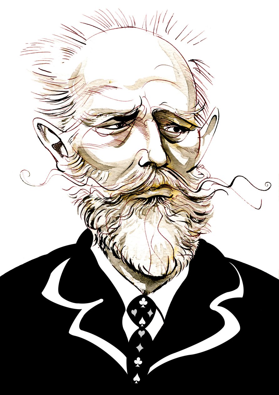 Pjotr Iljitsch Tschaikowski - Karikatur von Neale Osborne
