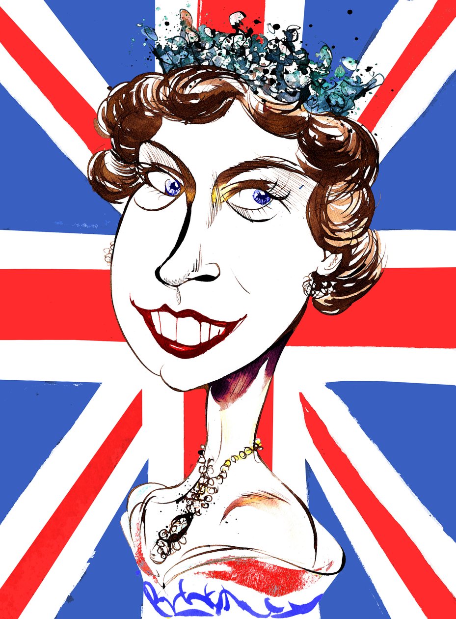 Königin Elizabeth II., jung von Neale Osborne