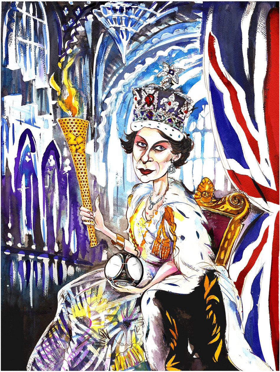 Königin Elizabeth II. 2012 von Neale Osborne