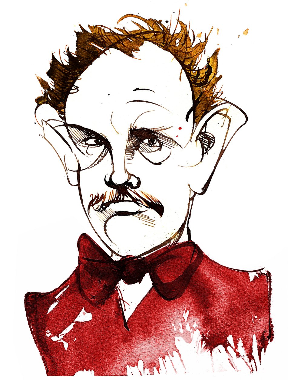 Richard Strauss, deutscher Komponist und Dirigent (1864-1949); Karikatur von Neale Osborne