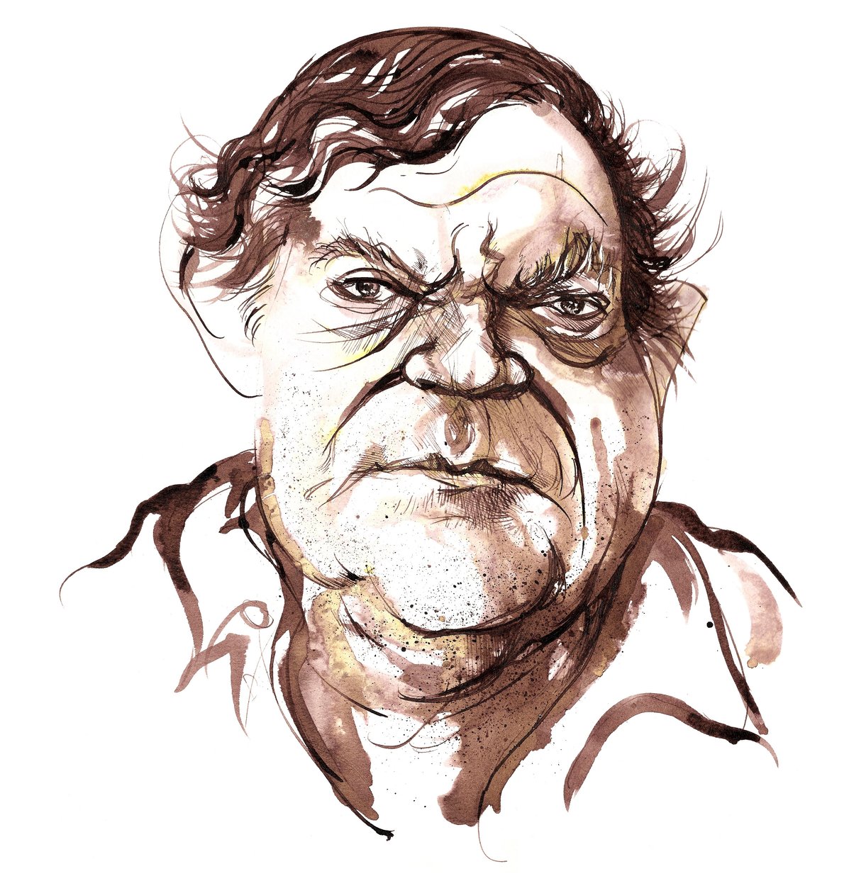 Robert Hughes, australischer Kunstkritiker von Neale Osborne