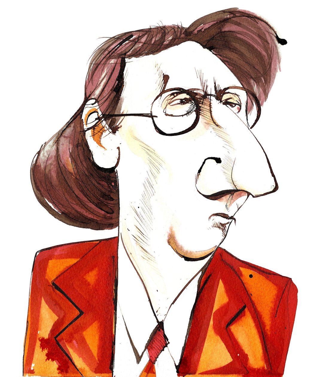 Rued Langgaard, Karikatur von Neale Osborne
