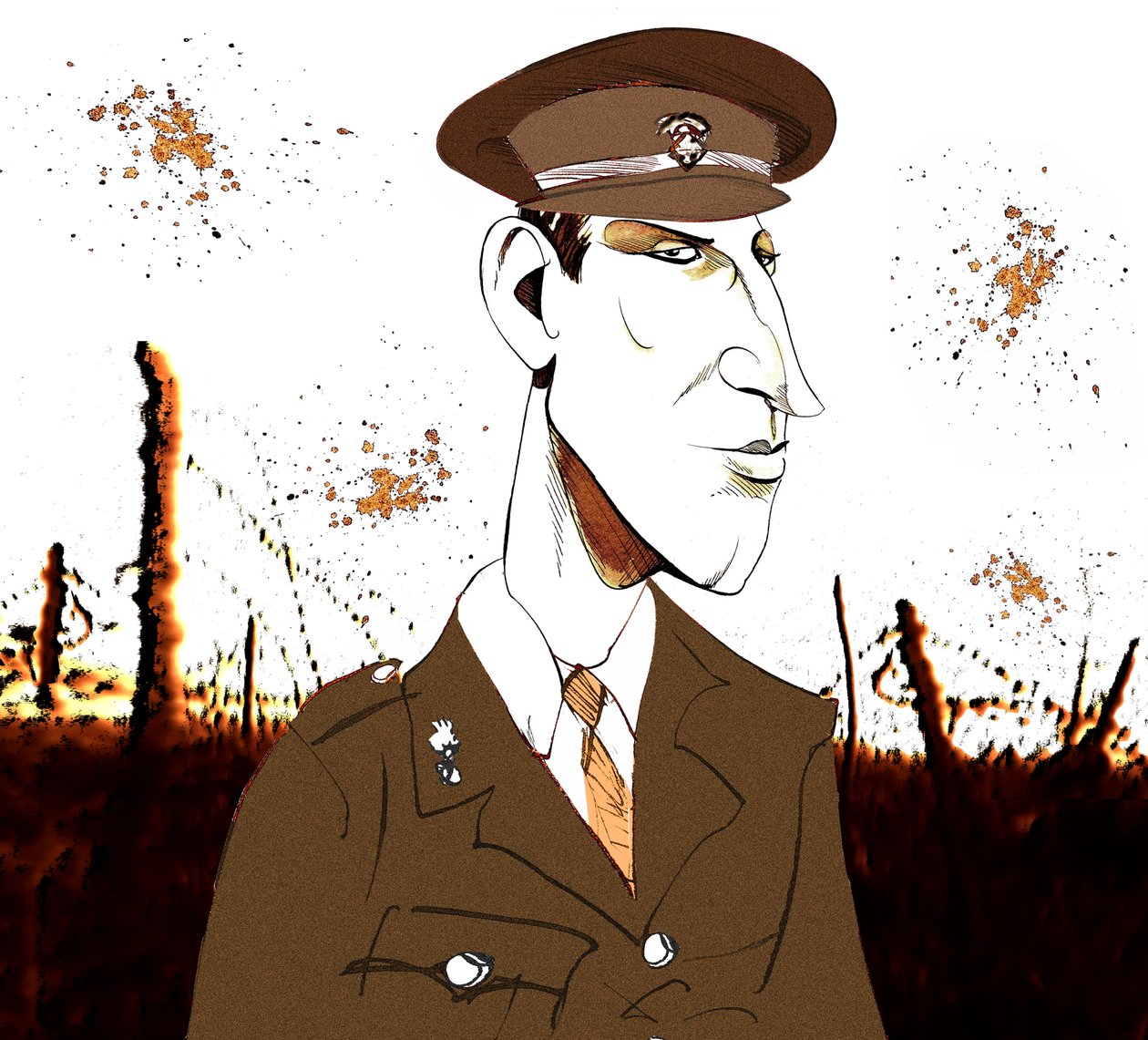 Siegfried Sassoon, englischer Dichter und Romanautor, 1886-1967 von Neale Osborne