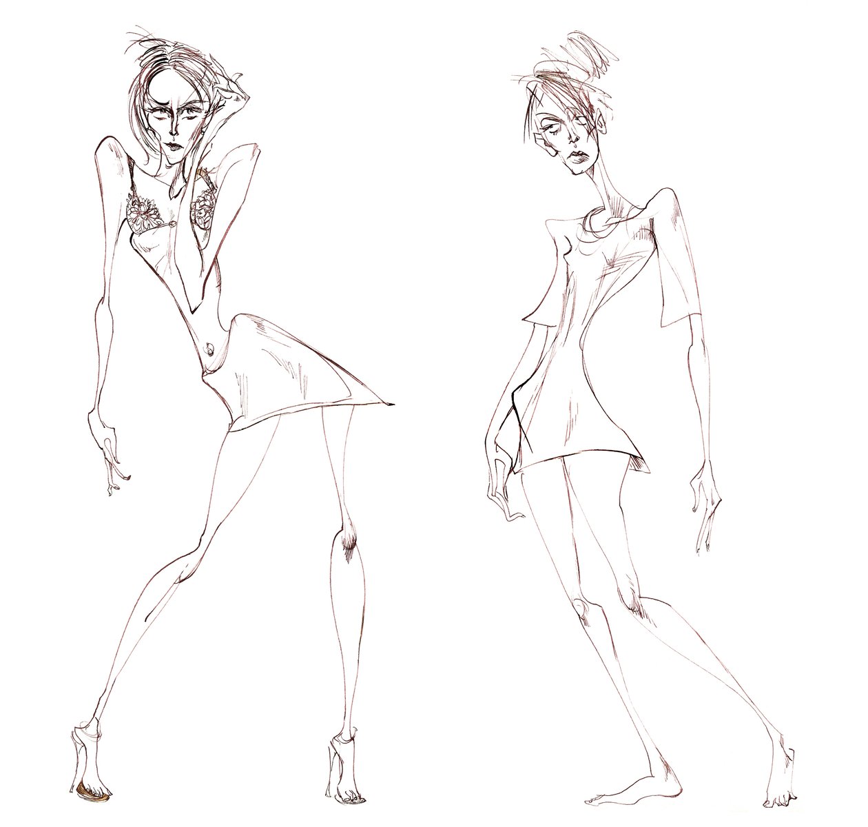 Zwei Models von Neale Osborne