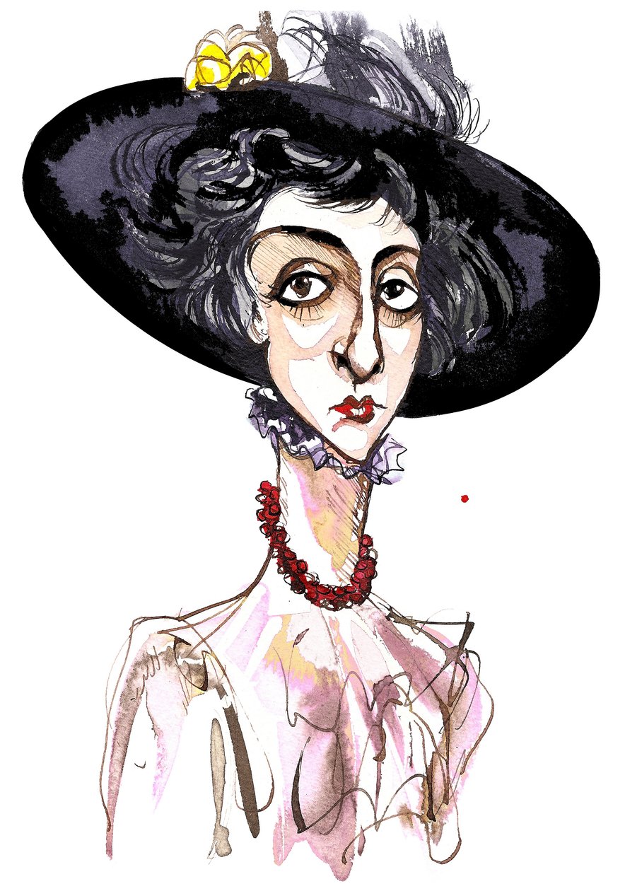 Victoria Mary Vita Sackville-West, englische Dichterin und Romanautorin (1892-1962); Karikatur von Neale Osborne