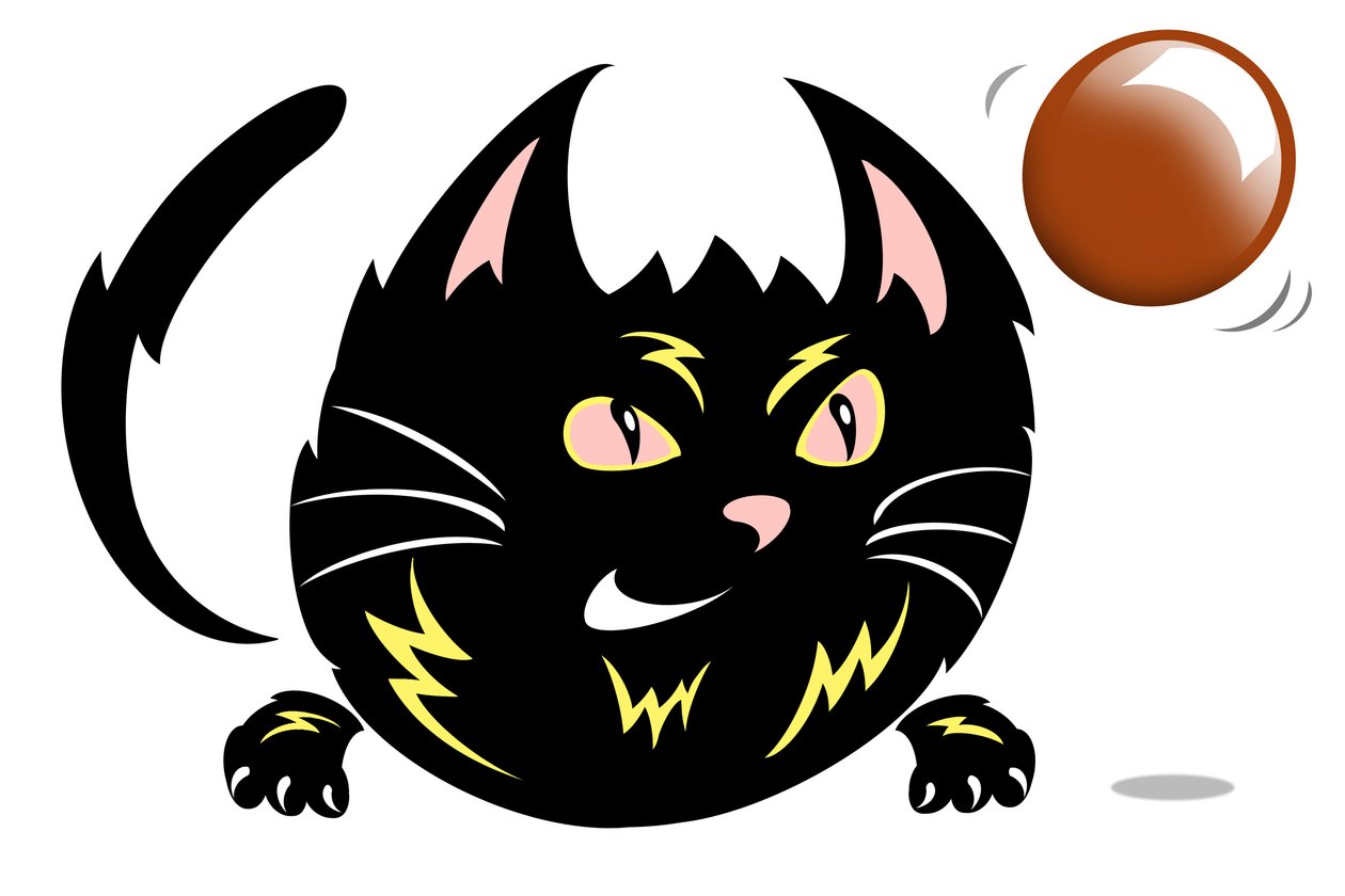 Zap-Katze - Karikatur von Neale Osborne