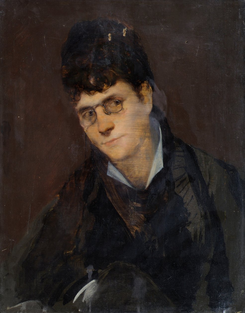 Dame mit Zwicker von Leopold Blonder