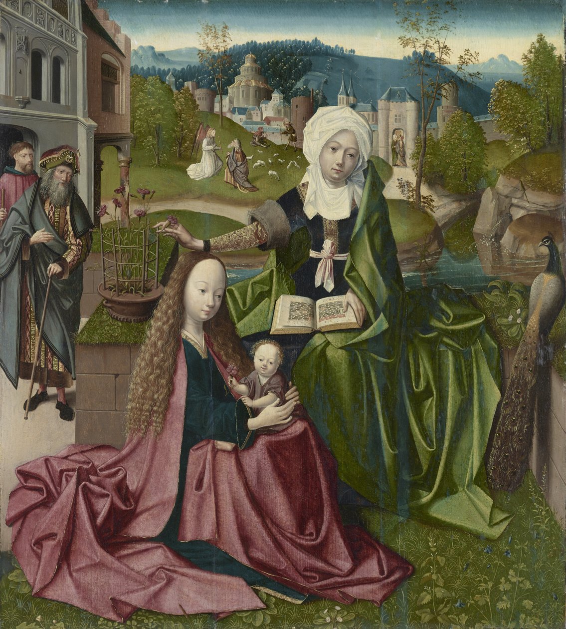 Jungfrau und Kind mit der heiligen Anna, ca. 1495 von Netherlandish School