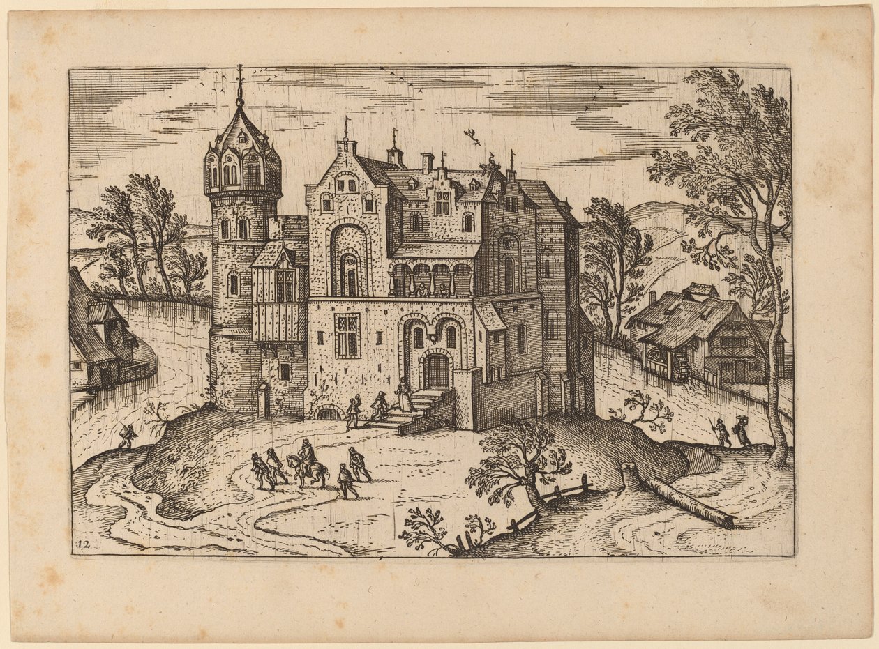 Schloss an einem Fluss von Netherlandish 16th Century
