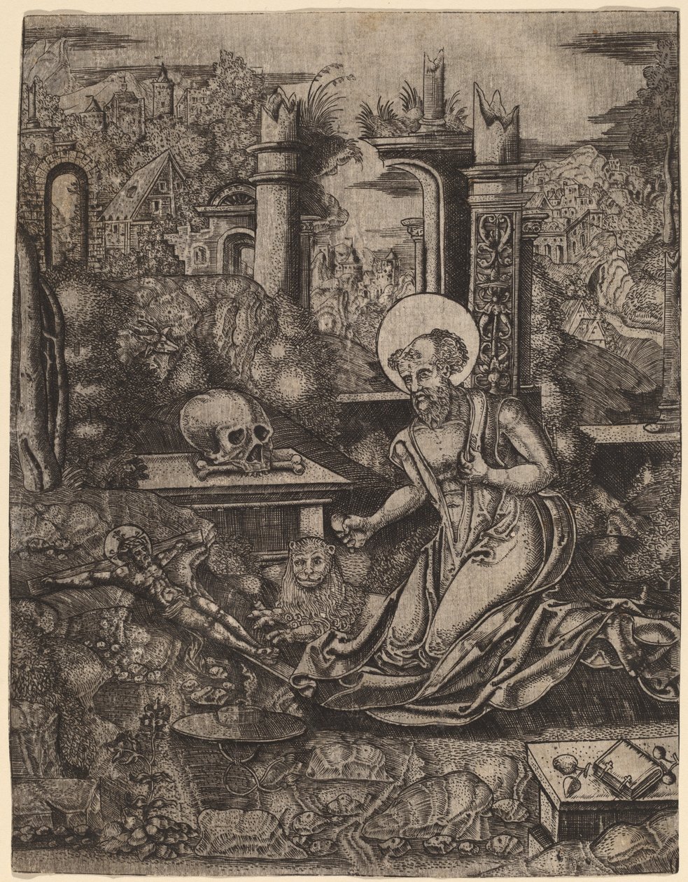 Heiliger Hieronymus von Netherlandish 16th Century
