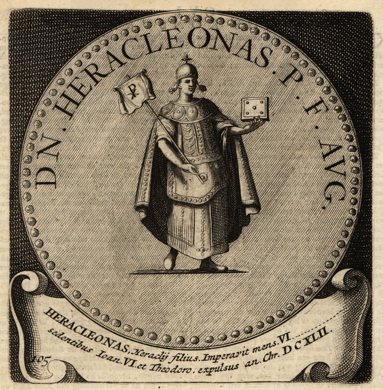 Porträt des byzantinischen Kaisers Heraklonas von Netherlandish School