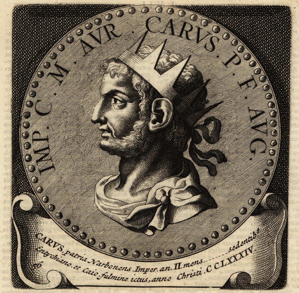 Porträt des römischen Kaisers Carus von Netherlandish School
