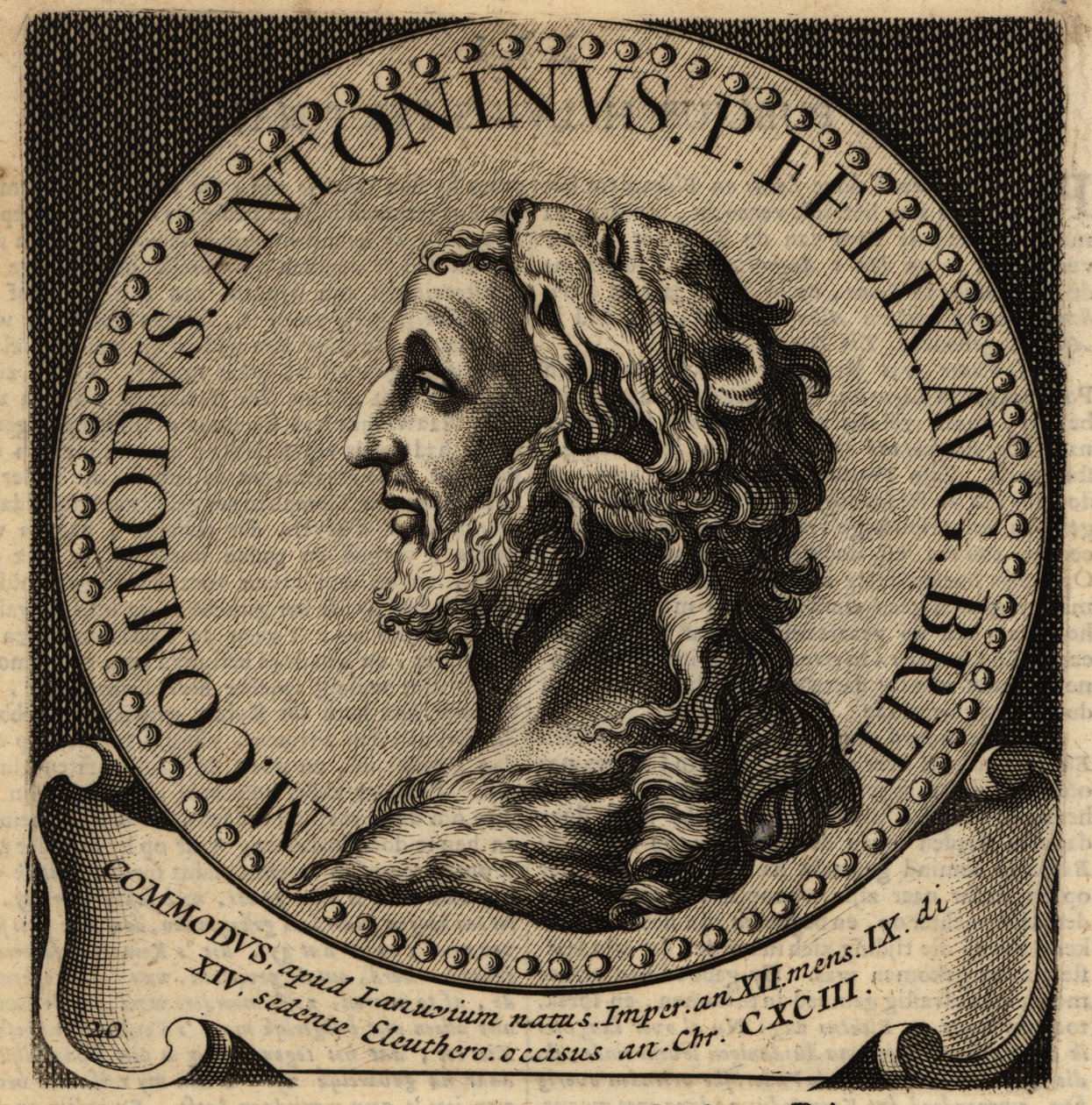 Porträt des römischen Kaisers Commodus von Netherlandish School