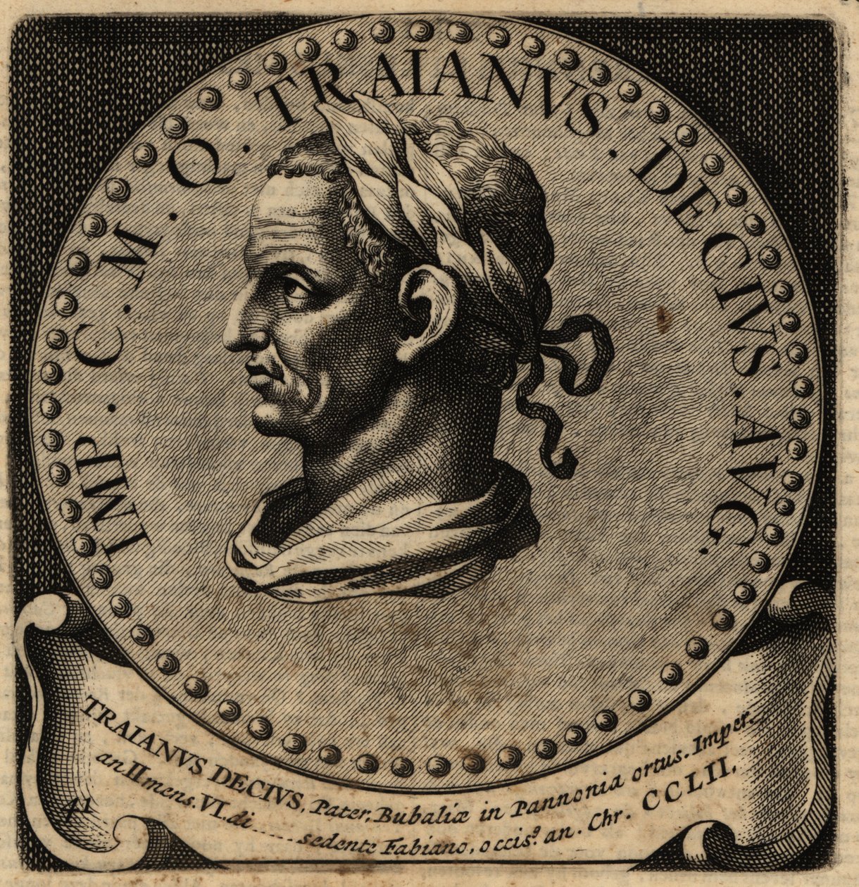 Porträt des römischen Kaisers Decius. von Netherlandish School