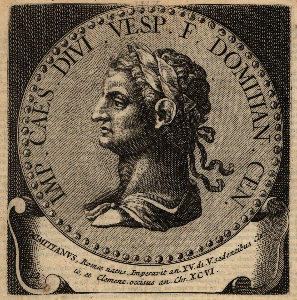 Porträt des römischen Kaisers Domitian von Netherlandish School