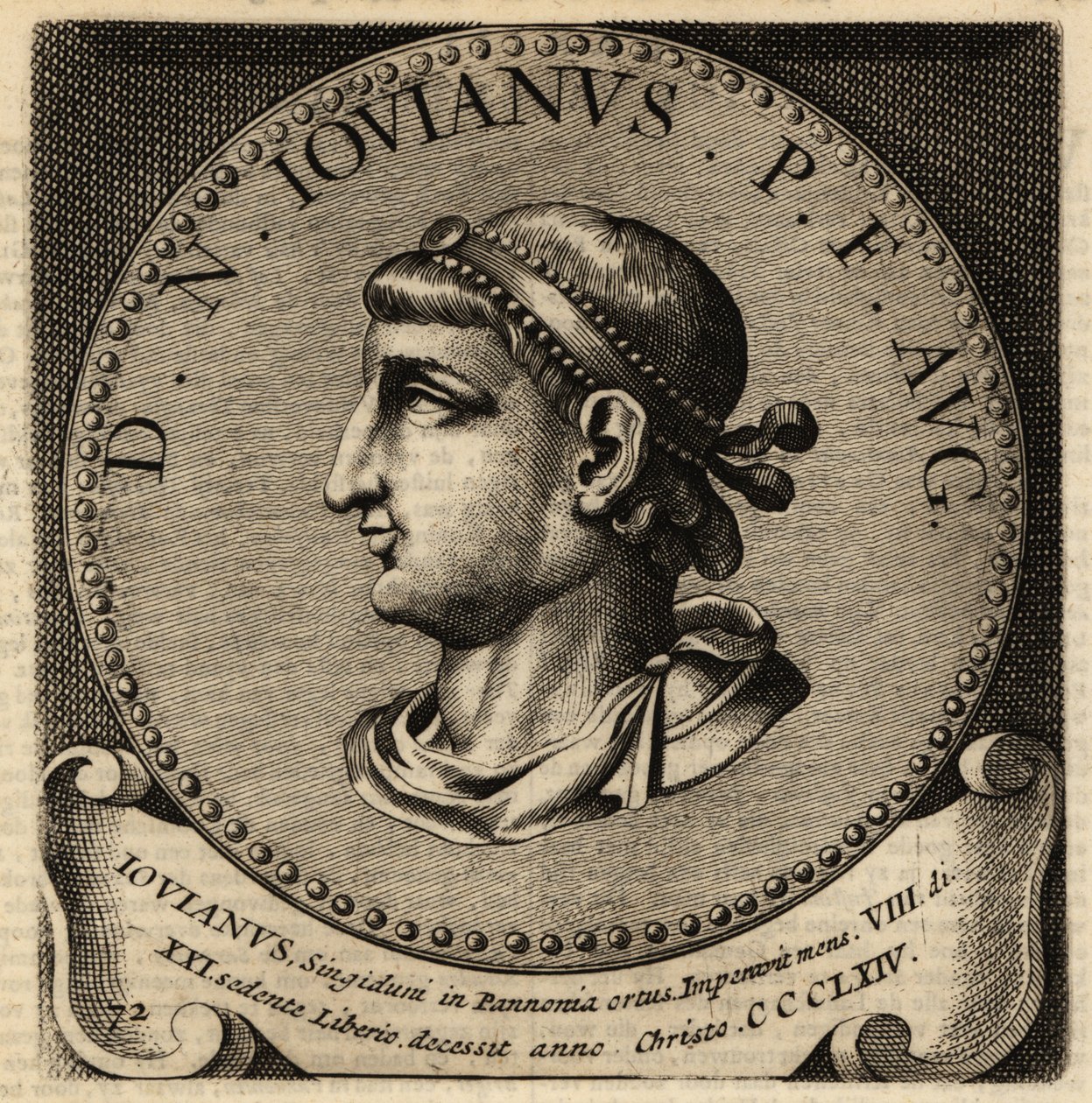 Porträt des römischen Kaisers Jovian. von Netherlandish School