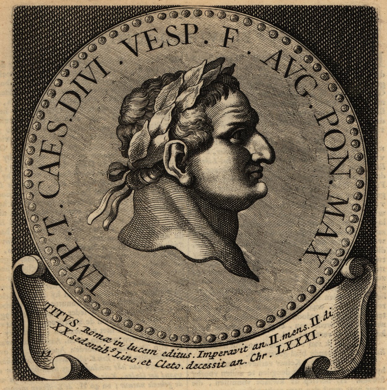 Porträt des römischen Kaisers Titus von Netherlandish School