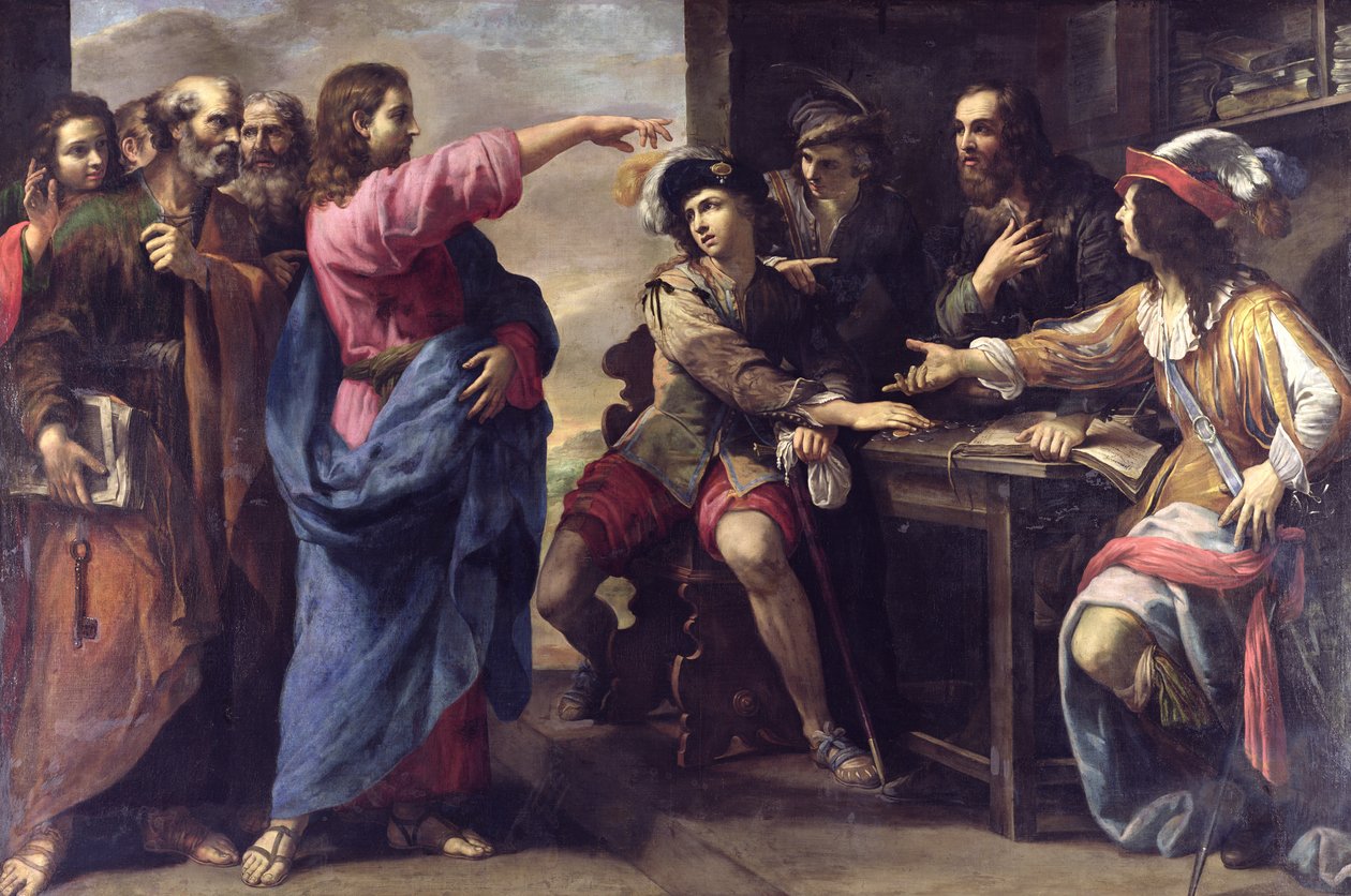 Die Bekehrung des Heiligen Matthäus von Niccolo Tornioli