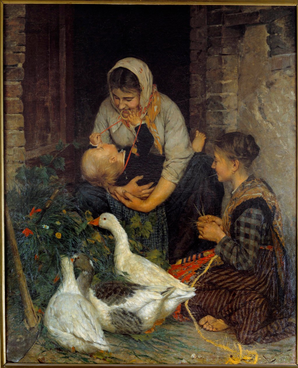 Mütterliche Freude von Niccolo Cannicci