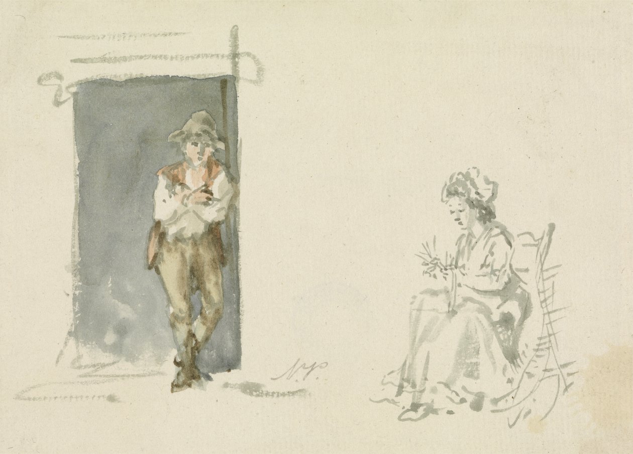 Figurenstudien, stehender Junge von Nicholas Pocock