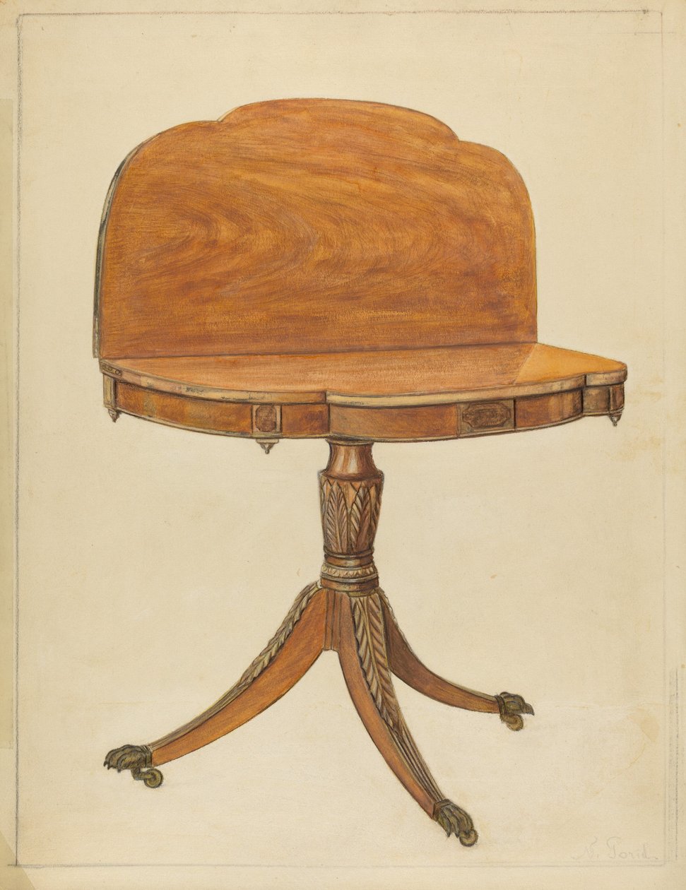 Kartentisch von Nicholas Gorid
