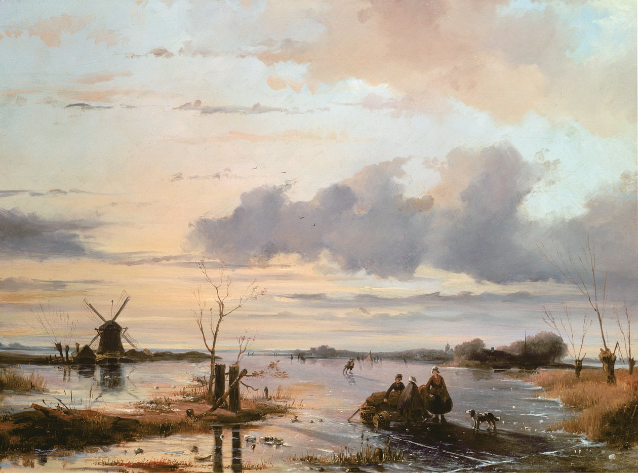 Später Winter in Holland von Nicholas Jan Roosenboom