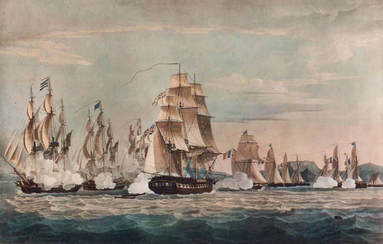 Eroberung der Sparvière, ca. 1811 von Nicholas Pocock