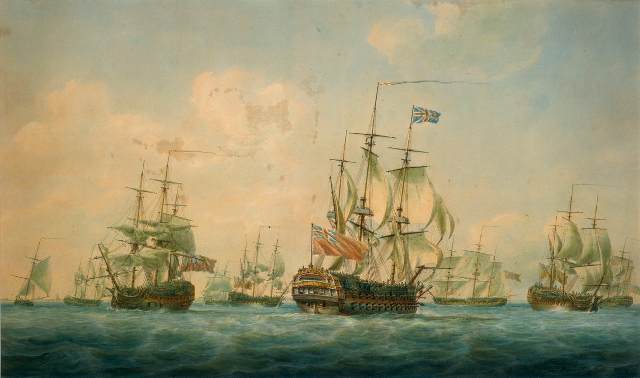 Schiffe bei Spithead 1797 von Nicholas Pocock