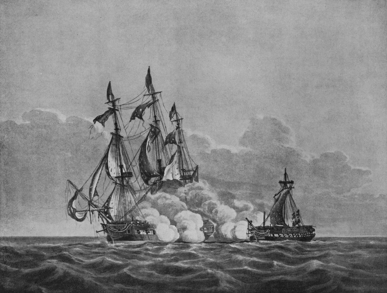Die Verfassung und die Java, ca. 1813 von Nicholas Pocock