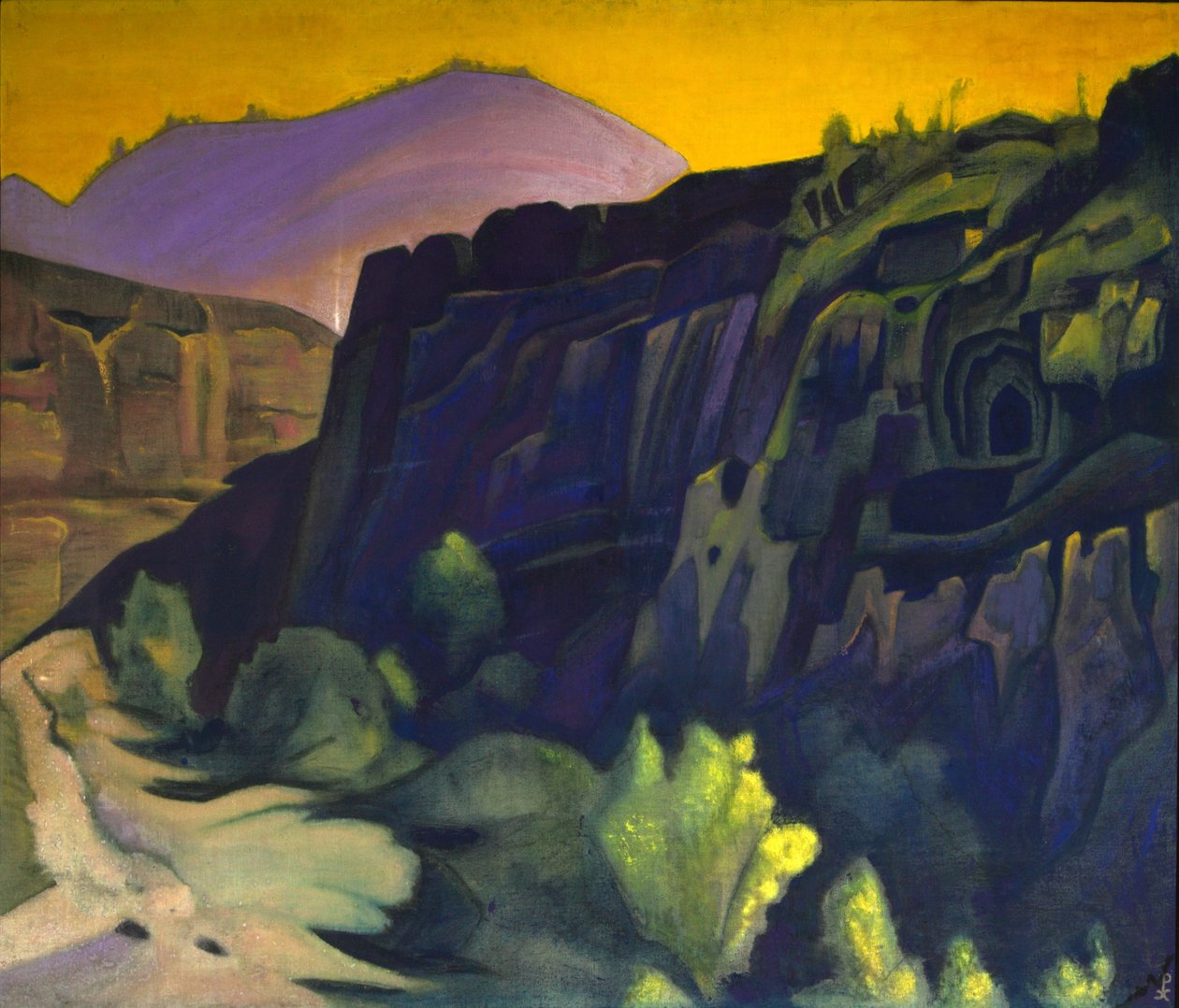 Ajanta-Höhlen von Nicholas Roerich