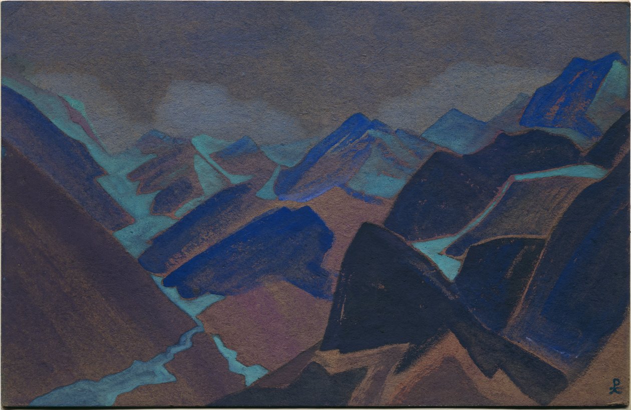 Gletscher von Lahul, 1936 von Nicholas Roerich