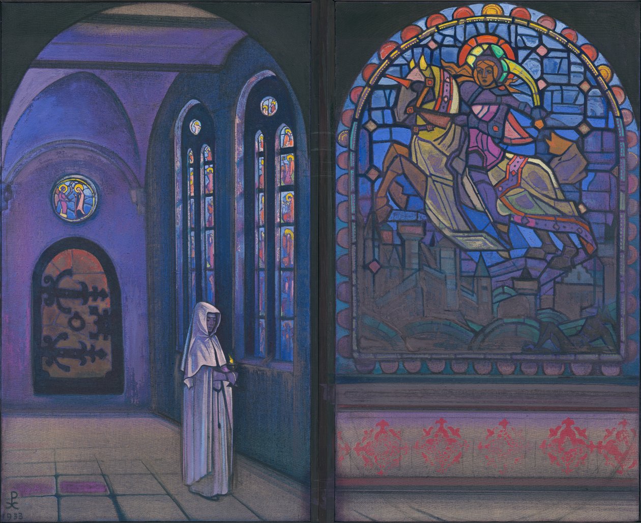 Ruhm dem Helden (Diptychon) von Nicholas Roerich