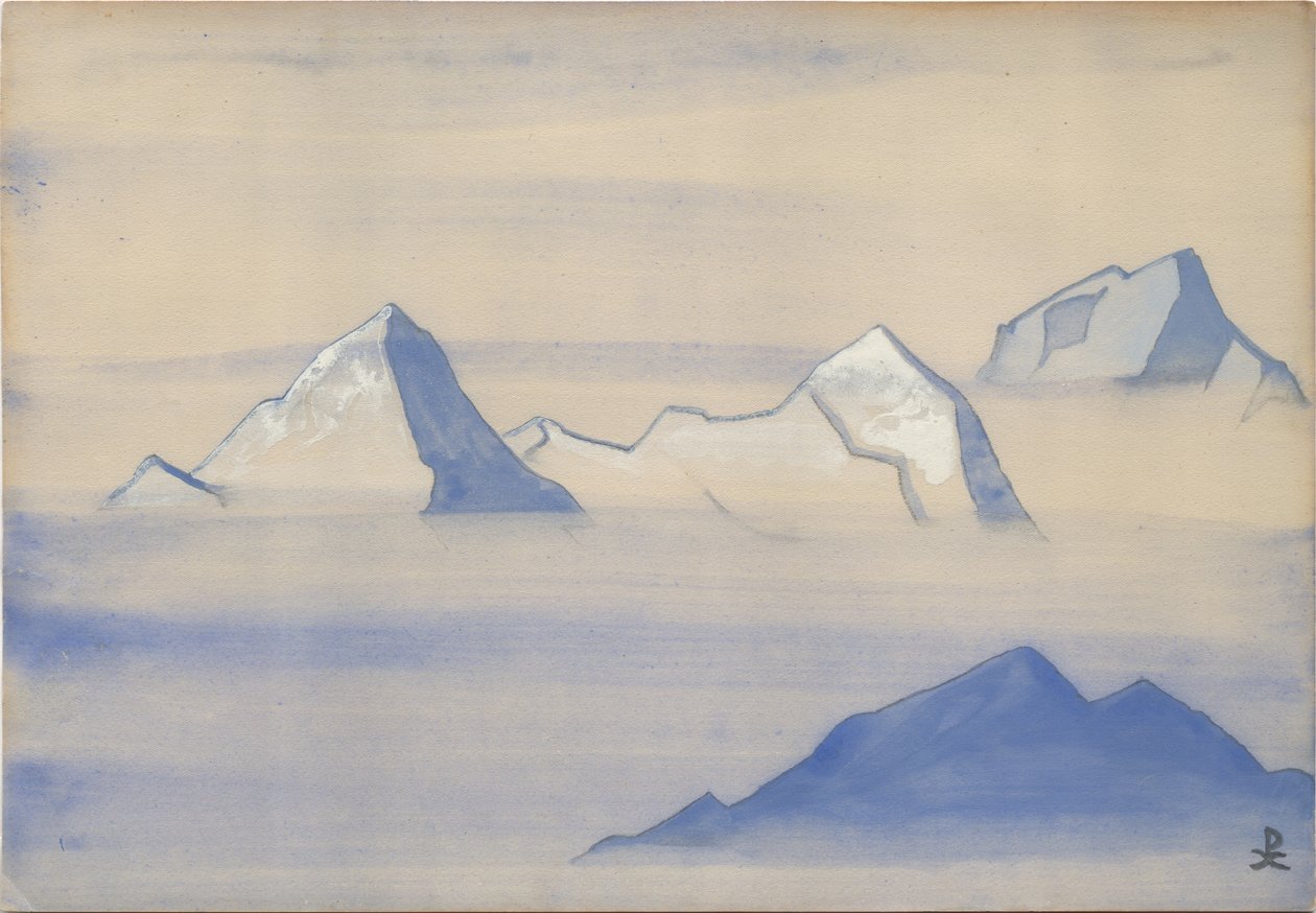 Himalayas, Albumblatt von Nicholas Roerich