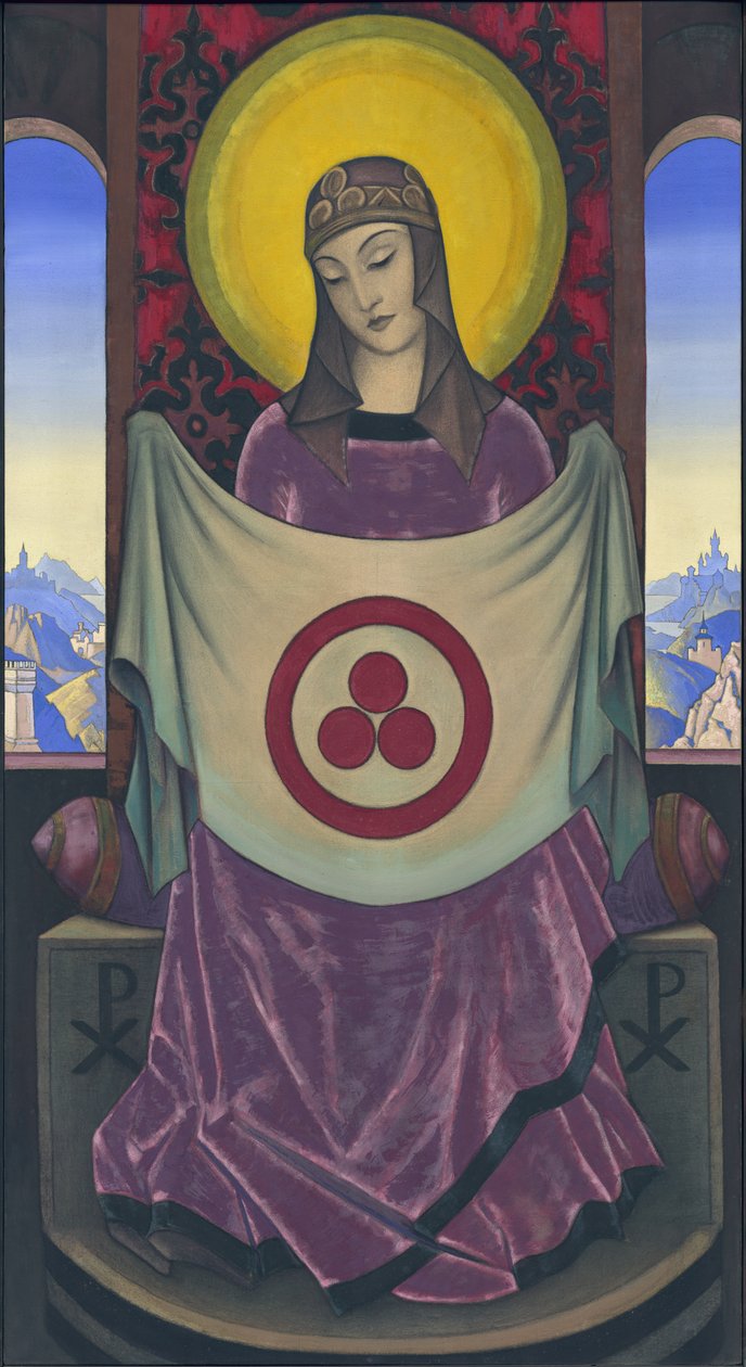 Madonna Oriflamma, 1932 von Nicholas Roerich