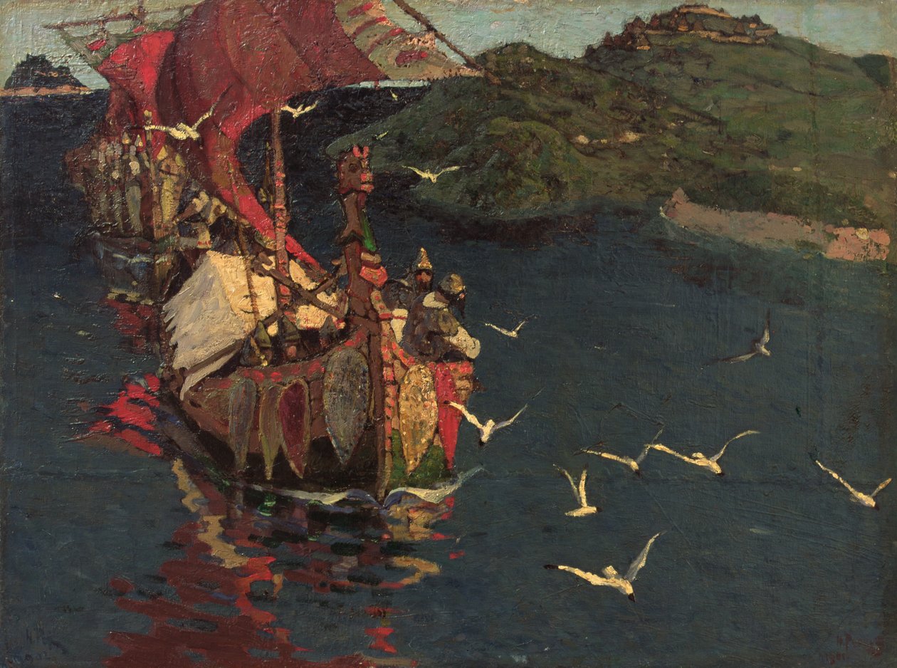 Überseeische Gäste, 1901 von Nicholas Roerich