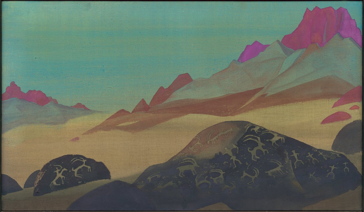 Felsen von Ladakh, 1932 von Nicholas Roerich