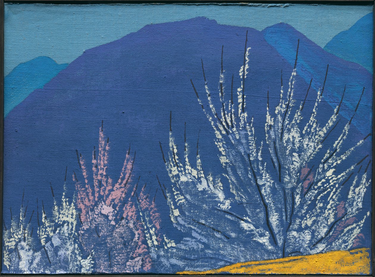 Studie für das Gemälde "Krishna", 1933 von Nicholas Roerich