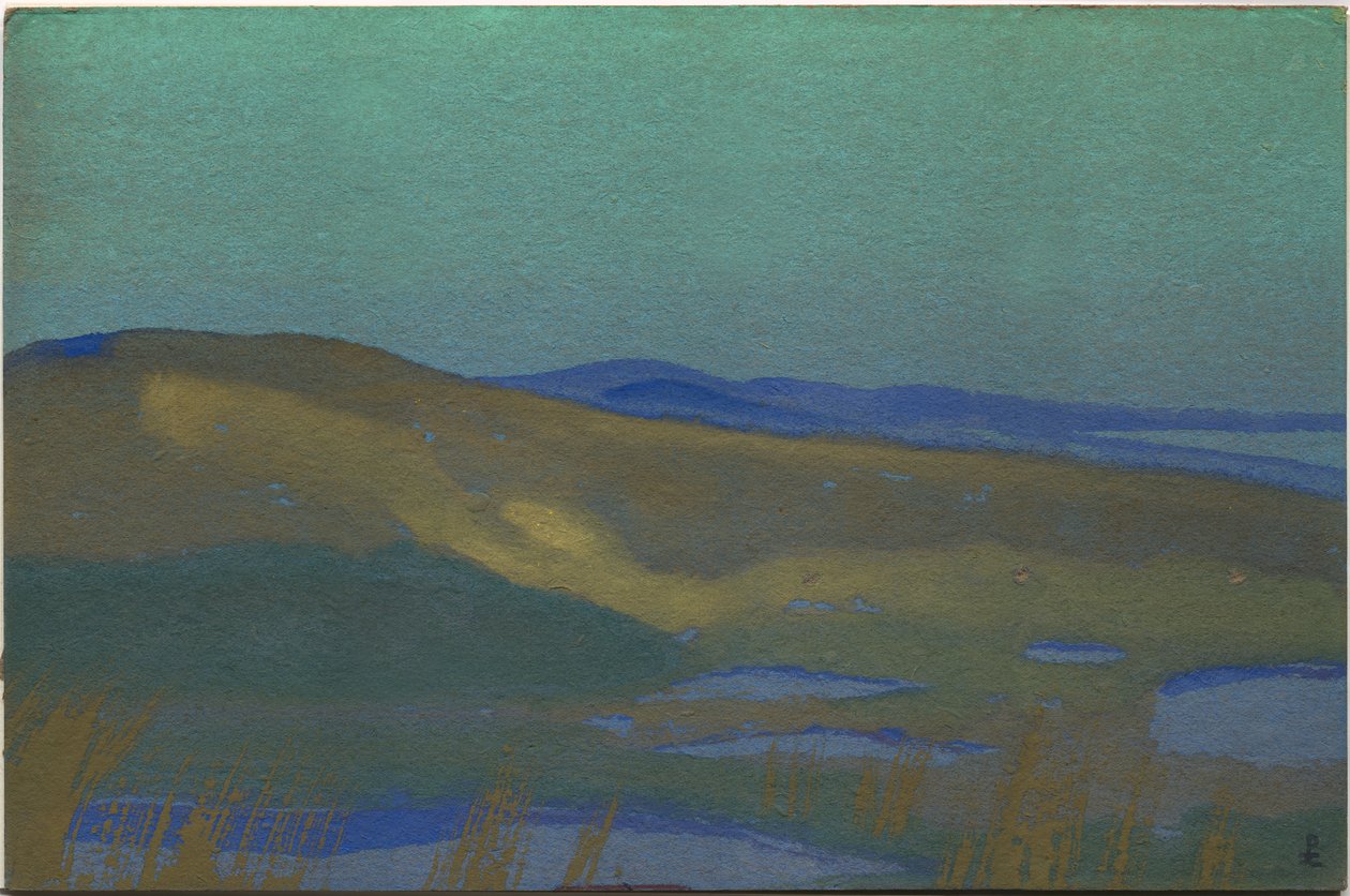 Sümpfe von Tsaidam, 1936 von Nicholas Roerich