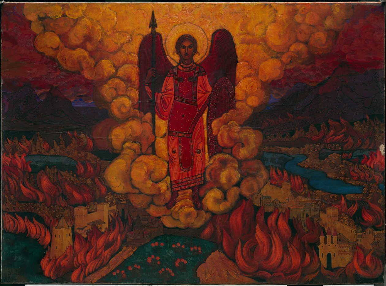 Der letzte Engel, 1912 von Nicholas Roerich