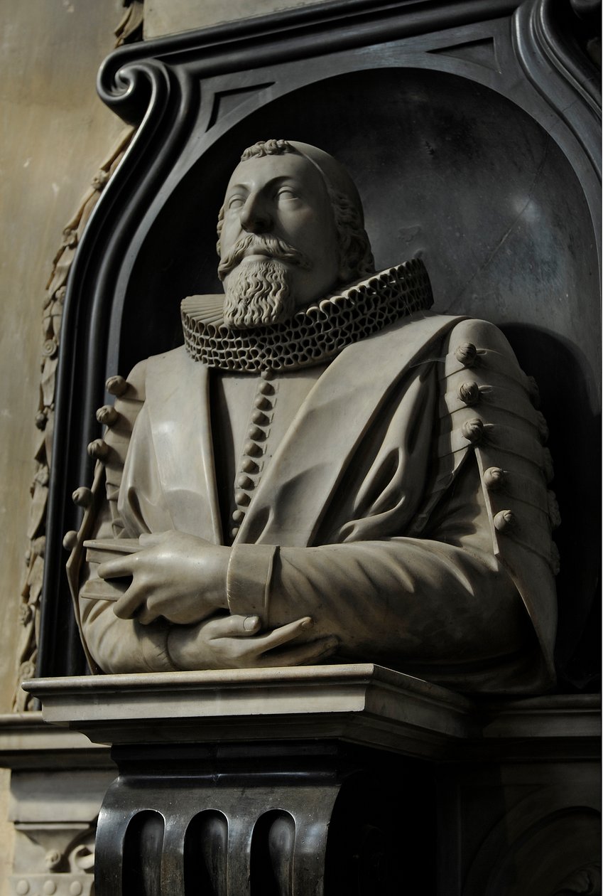 Denkmal für Hugo Barker, 1632 von Nicholas Stone