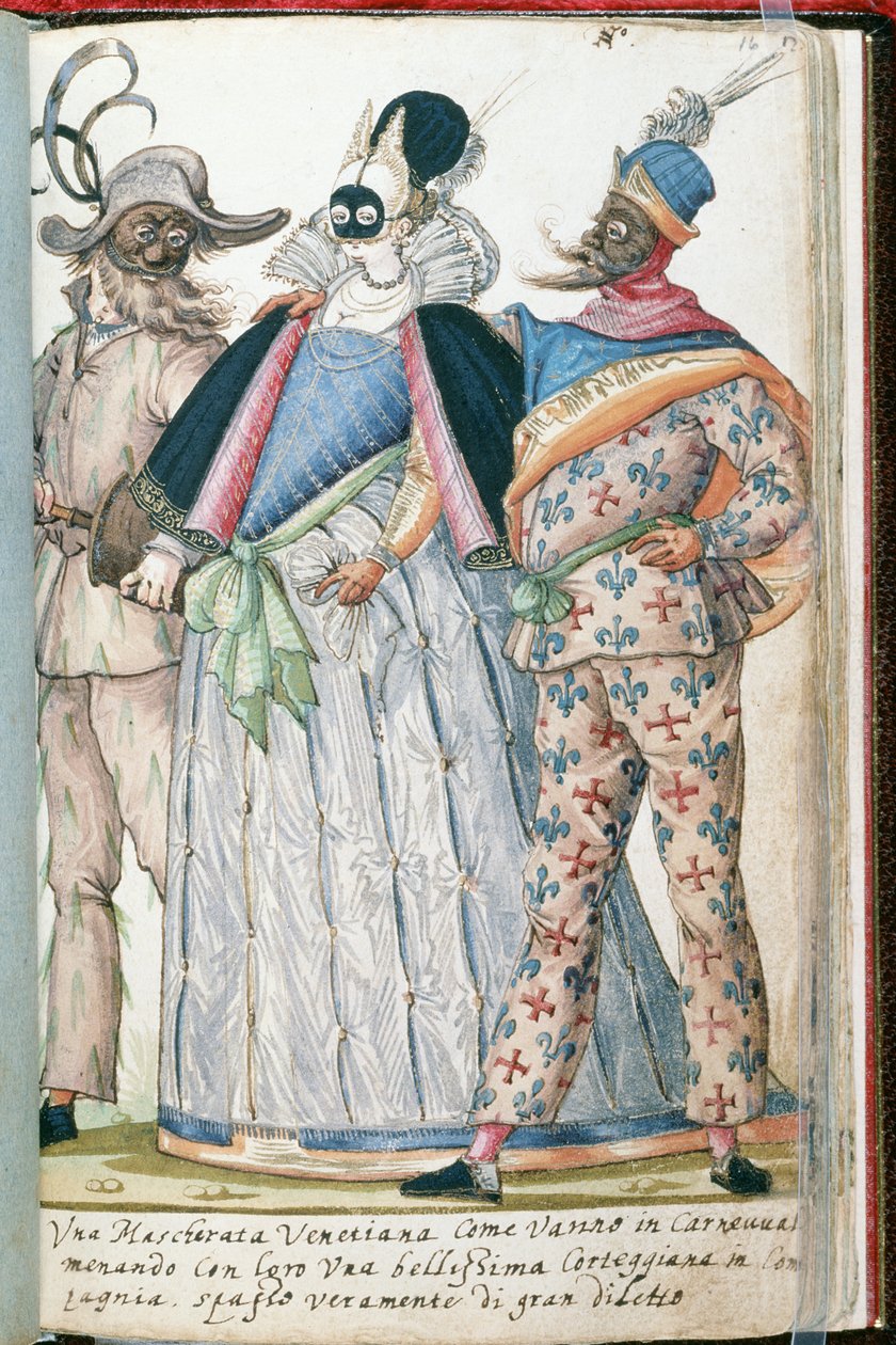 MS W.477 fol.16 Beleuchtung aus Kippells Kostümbuch, ca. 1588 von Niclauss Kippell