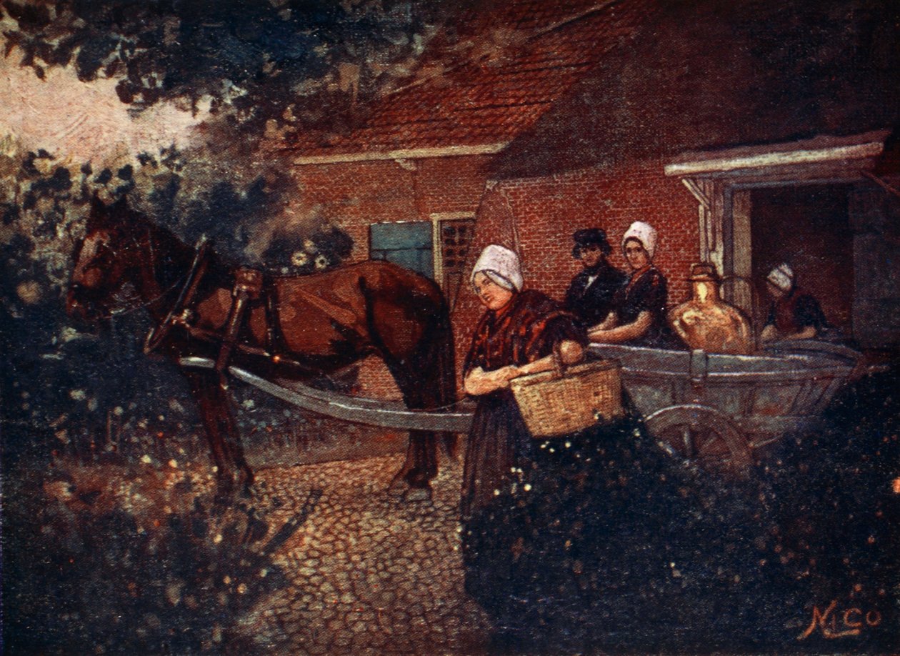 Ein Walcheren-Milchwagen, 1904 von Nico Jungman