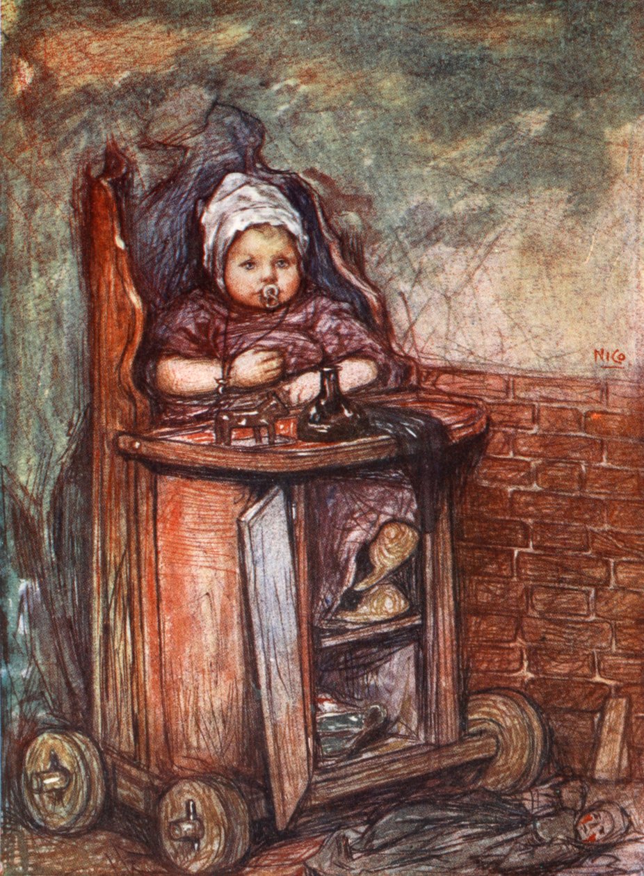 Baby im Stuhl, 1904 von Nico Jungman