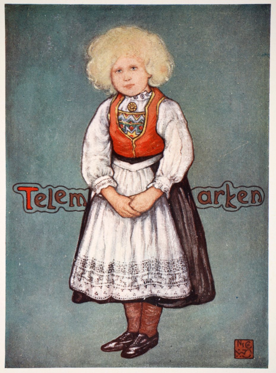 Kleines Mädchen aus Telemarken, 1905 von Nico Jungman