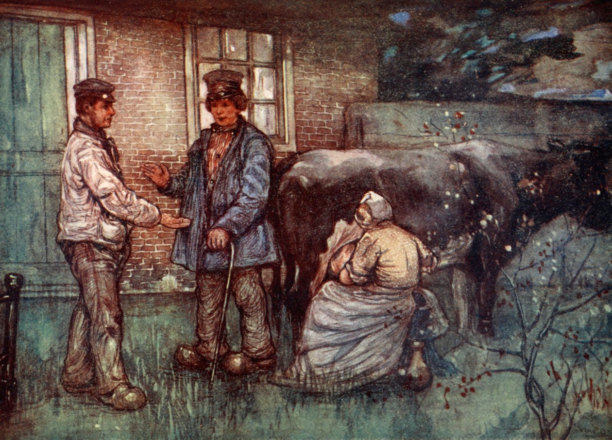 Der Verkauf einer Kuh, 1904 von Nico Jungman